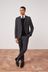 Charcoal Grey Slim Fit Two Button Suit: Jacket
