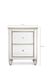 Fleur Mirrored 2 Drawer Bedside Table 