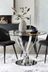 Tulip Glass Round 4 Seater Dining Table