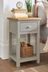 Hampton Country Luxe Painted Oak Slim 1 Drawer Bedside Table