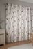 Natural Country Luxe Chinoiserie Bird Trail Eyelet Lined Curtains