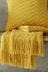 Catherine Lansfield Ochre Yellow Chevron Knit Throw