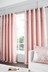Catherine Lansfield Blush Pink Glitzy Sequin Detail Lined Eyelet Curtains