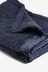 Navy Blue Sateen Quilted Bedspread