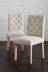 Set Of 2 Moda II Button Dining Chairs With Natural Legs