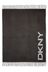 DKNY Black Logo Soft Touch Throw