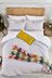 Joules Grey Bee Seesucker Cotton Duvet Cover and Pillowcase Set