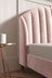 Opulent Velvet Blush Pink Stella Upholstered Ottoman Bed Frame
