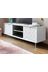 Mode White Gloss Textured Wide TV Stand