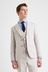 Moss Skinny Fit Beige Linen Suit: Jacket
