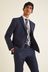Moss Skinny/Slim Fit Blue Twisted Suit: Jacket