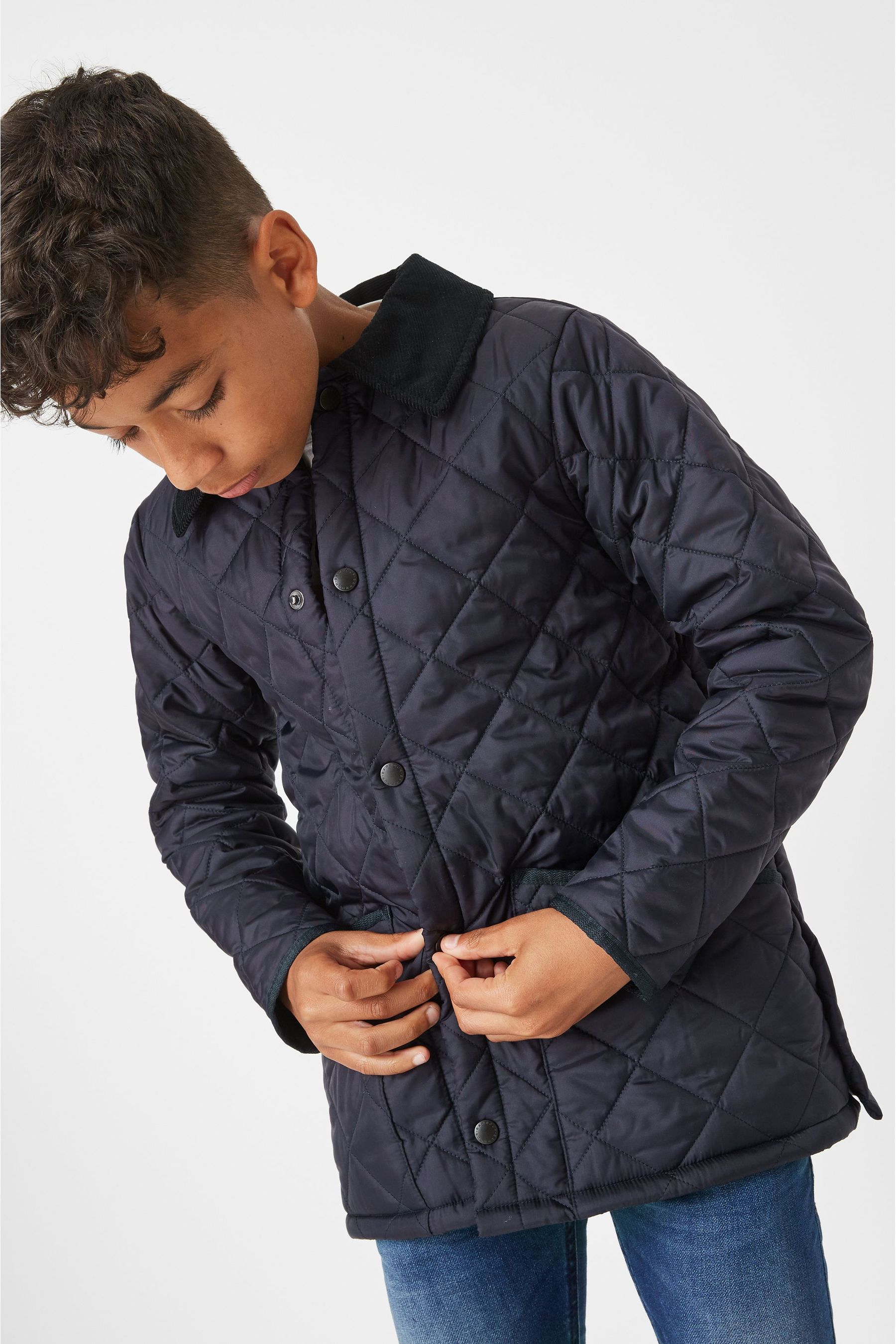 Buy Barbour® Navy Quilt Liddesdale Jacket from the Next UK online shop