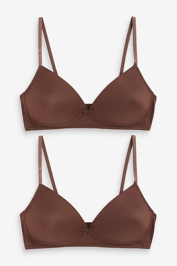 Truffle Brown Trainer Bras 2 Pack