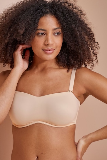 Buy Nude DD+ Non Pad Minimise Strapless Bandeau Bra from the Next