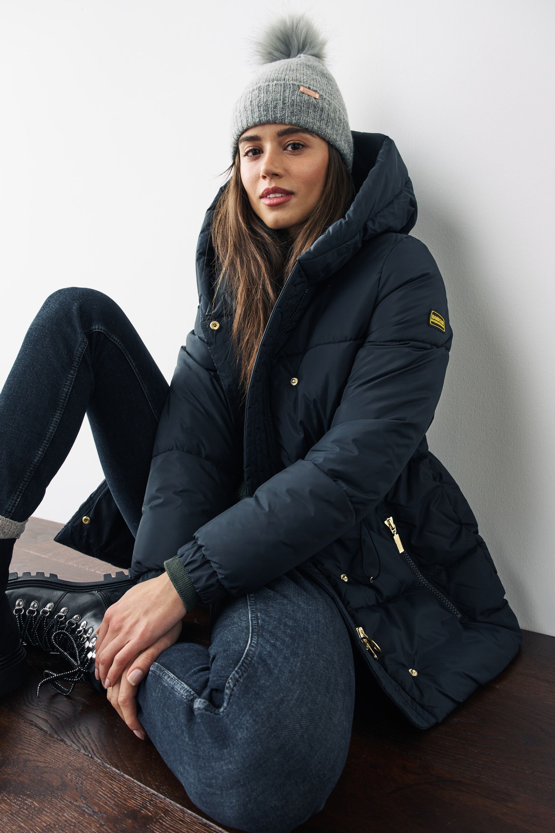 Barbour international beanie new arrivals