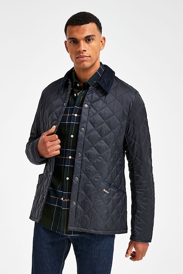 Barbour® Navy Heritage Liddesdale Slim Fit Quilted Jacket