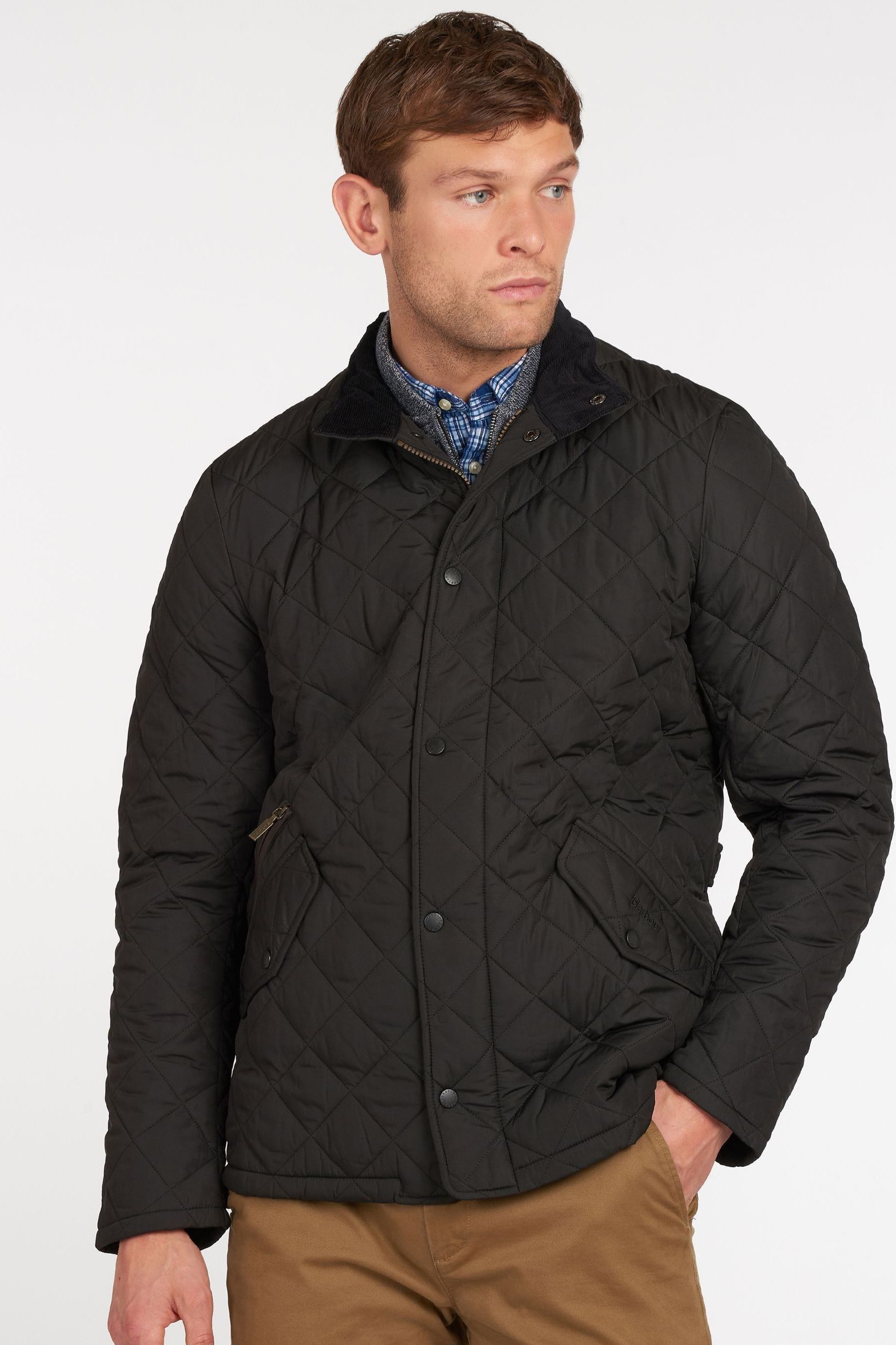 Buy Barbour® Black Chelsea Quilted Jacket from the Next UK online shop