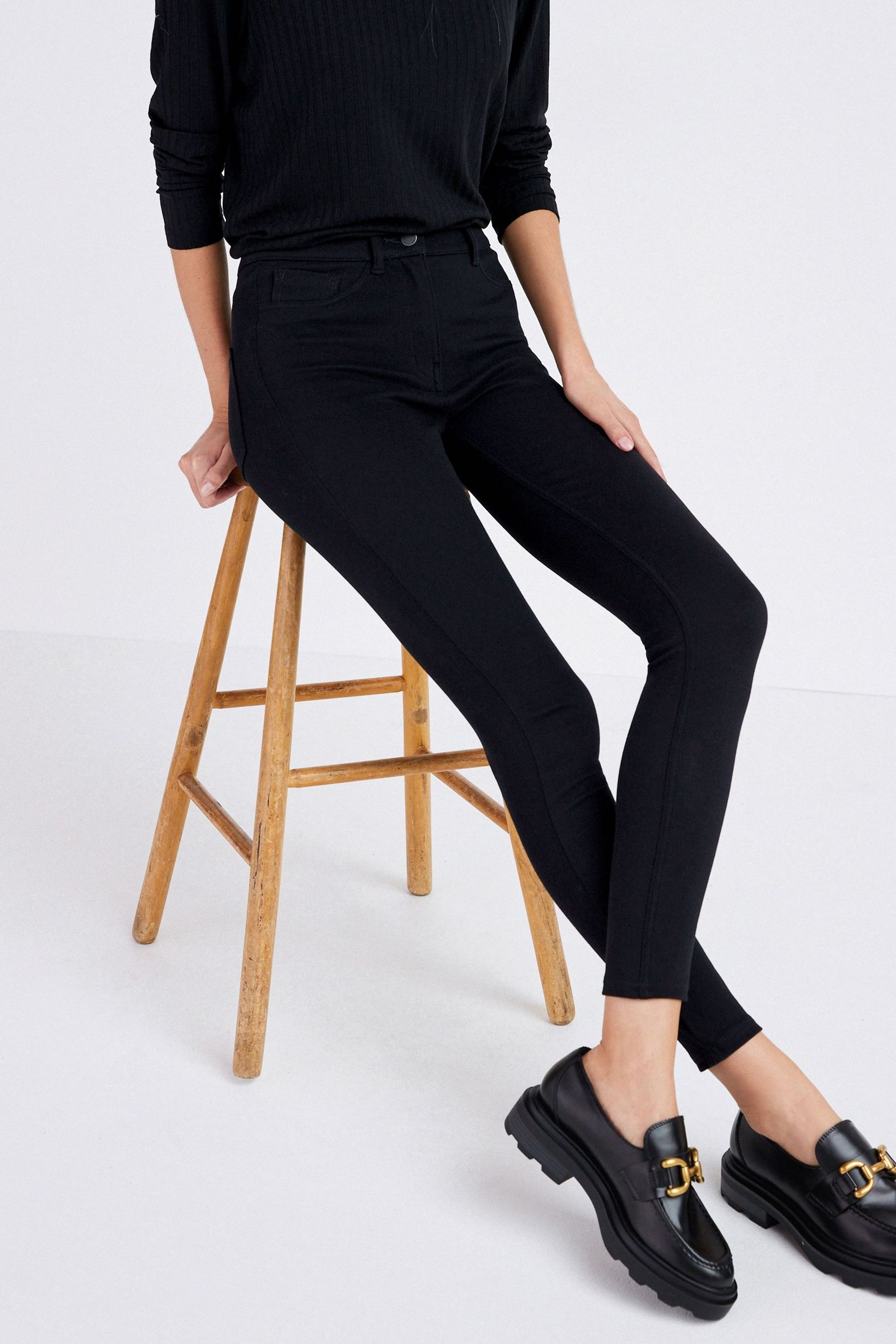 Jersey denim shop leggings next