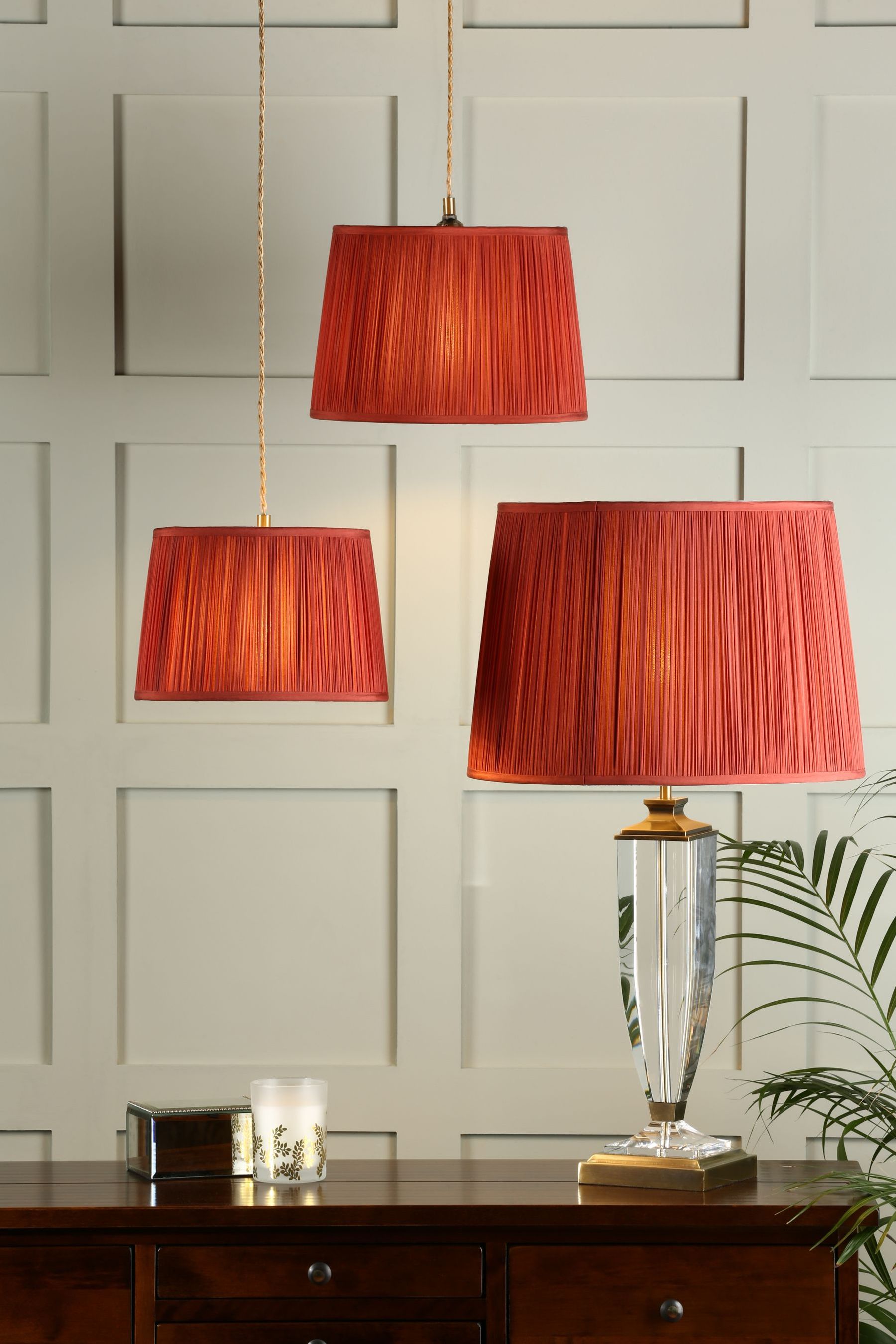 Buy Laura Ashley Crimson Red Hemsley Pleated Silk Empire Easyfit