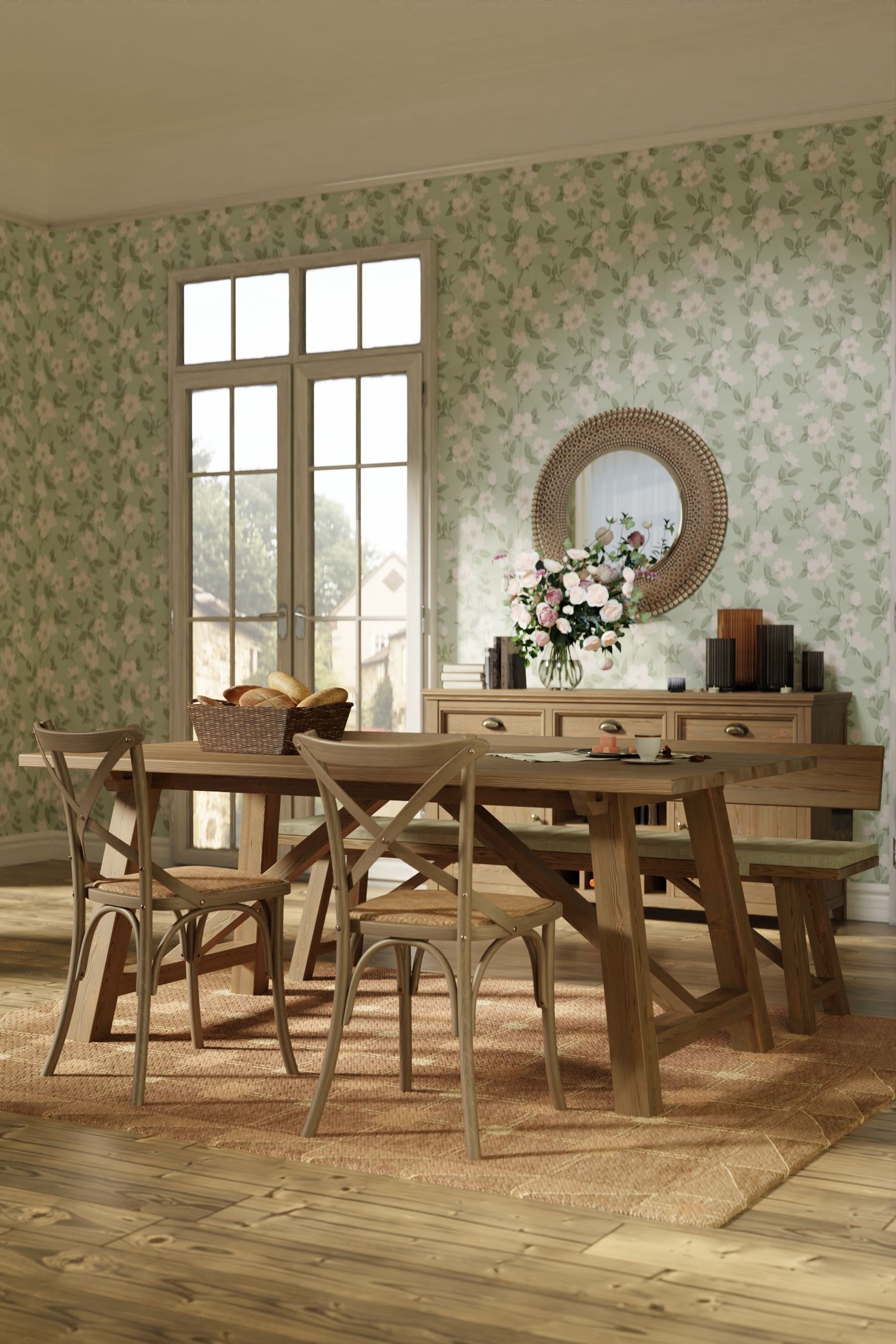 Buy Laura Ashley Antique Pine Merrion Dining Table from the Next UK