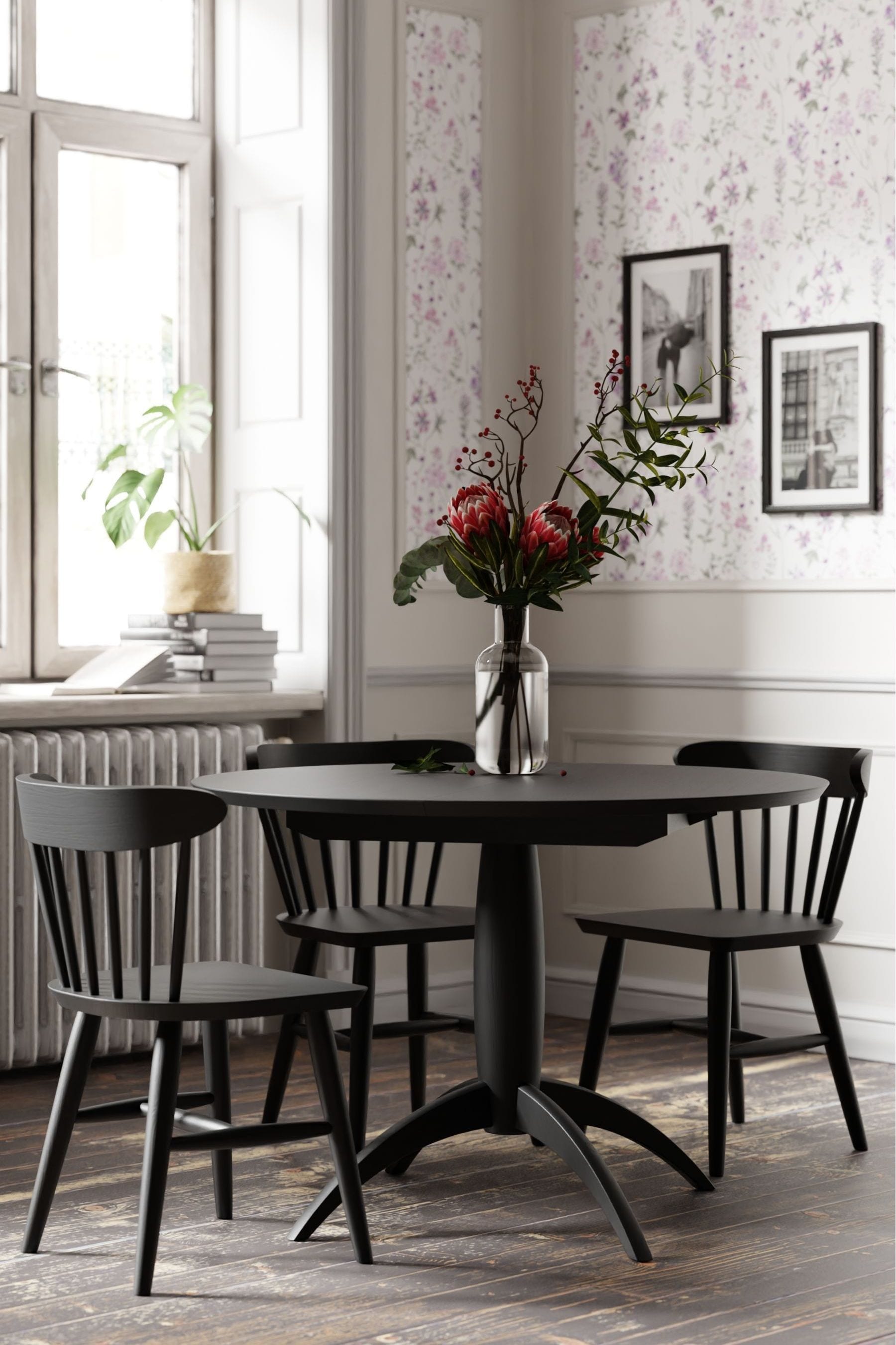 Ashley round outlet glass dining table
