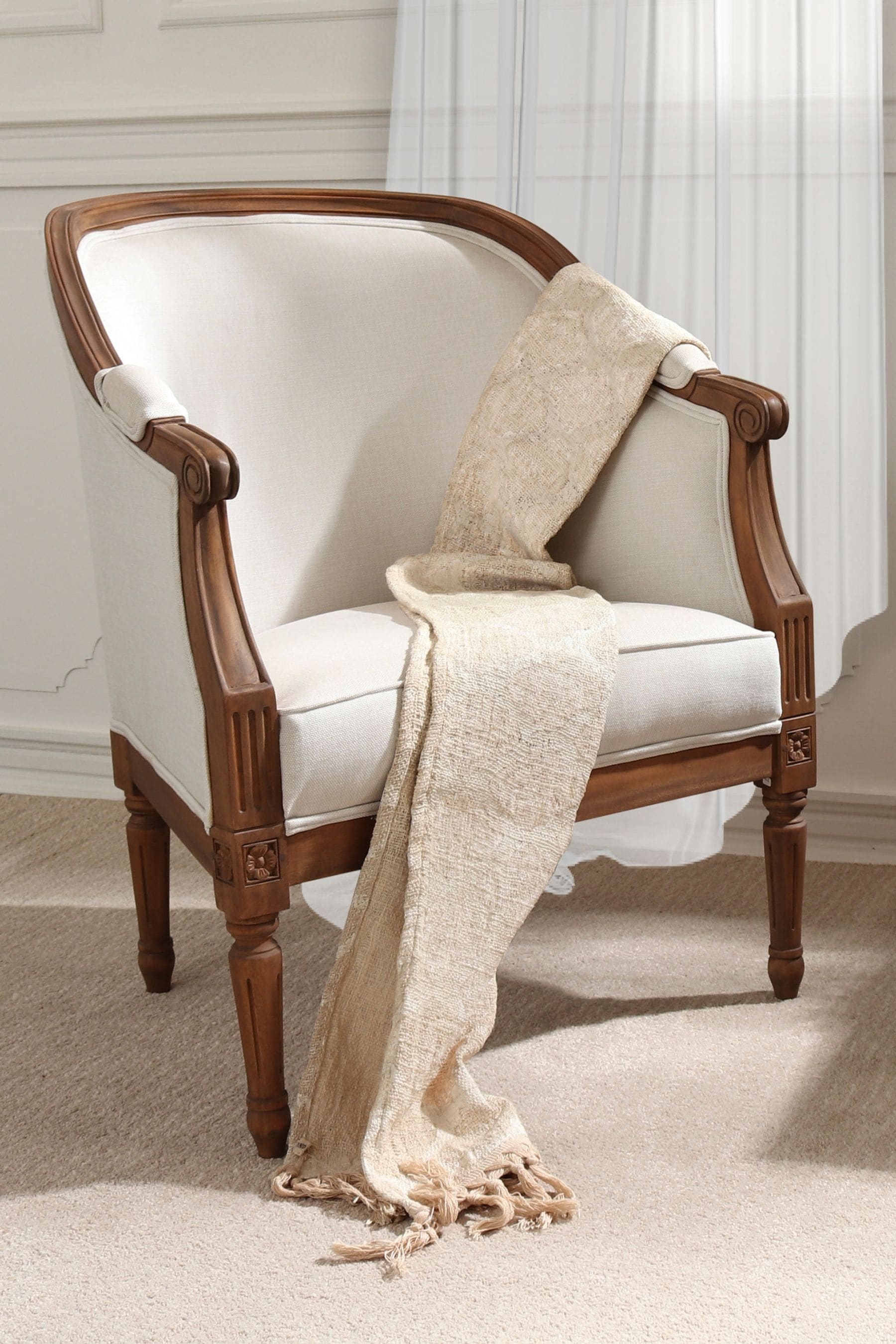 Laura Ashley Walnut Montpellier Occasional Chair