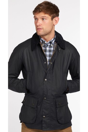 Barbour® Navy Ashby Waxed Jacket