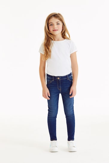 Buy Dark Blue Skinny Jeans (3-16yrs) from the Next UK online shop