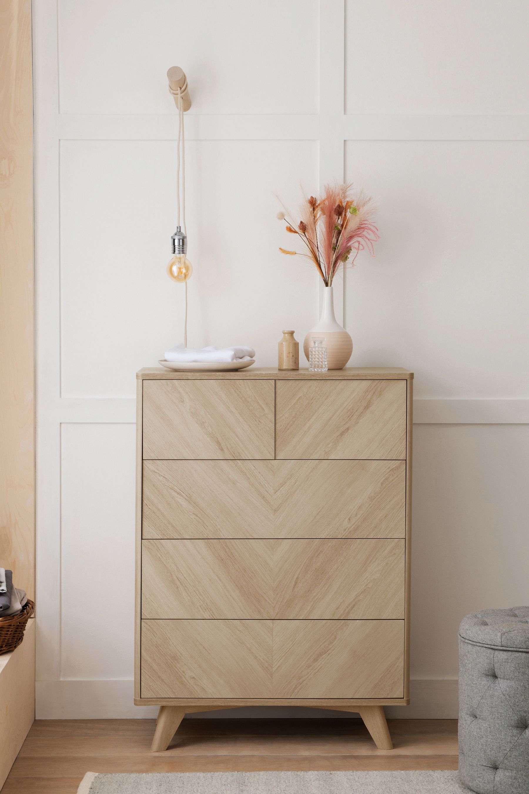 Next oak chest of hot sale drawers