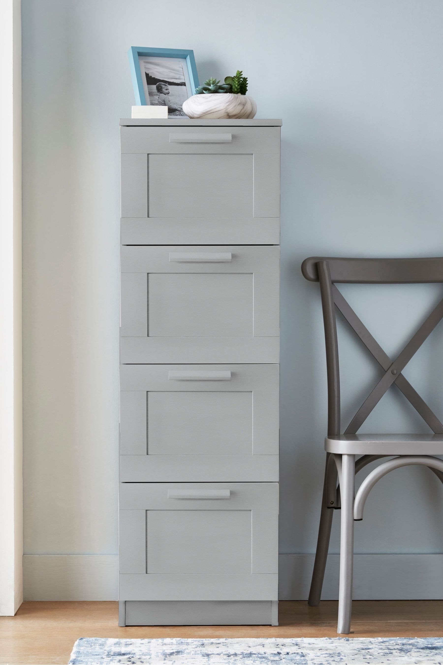 Silver grey chest of drawers sale