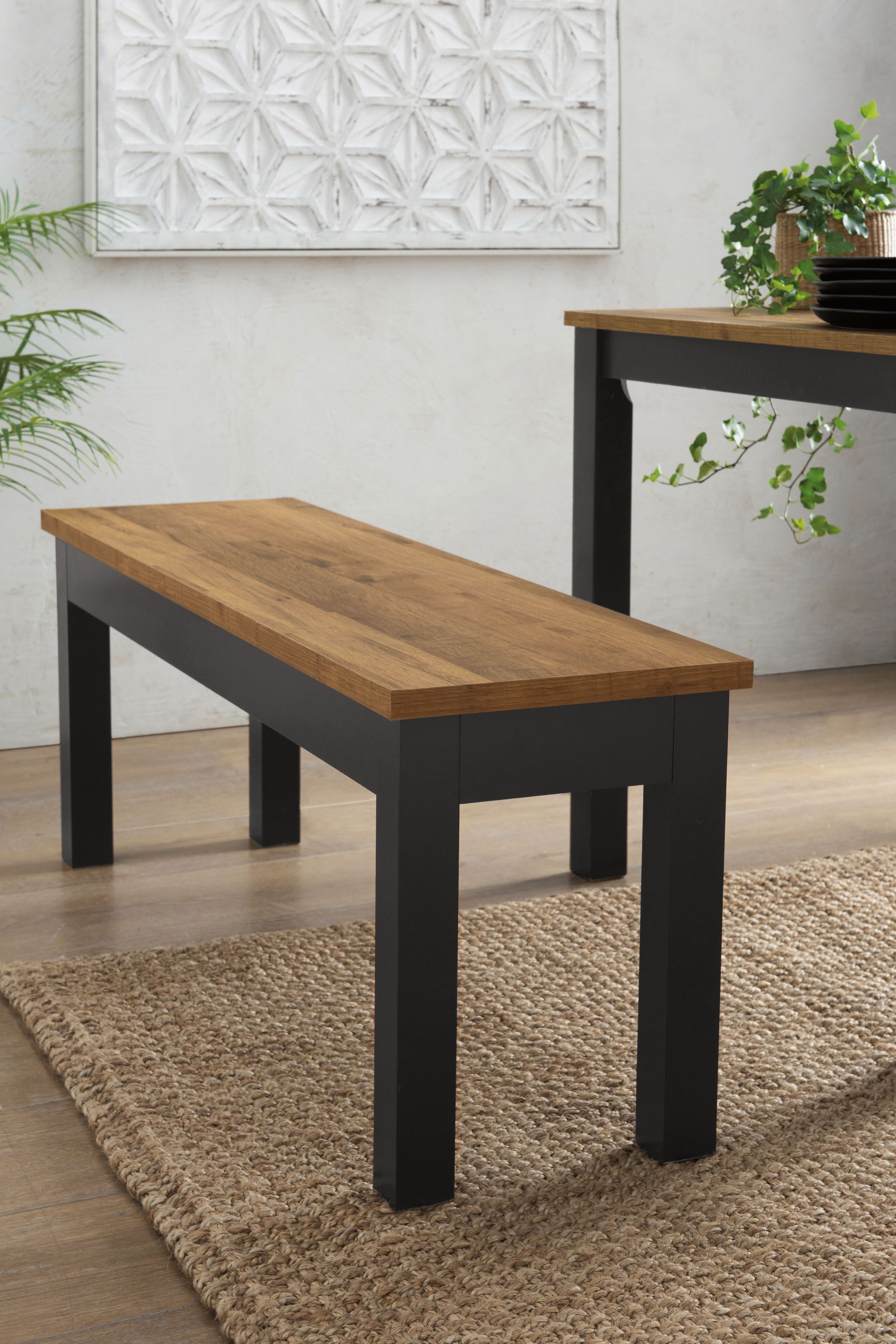 Bench outlet table next