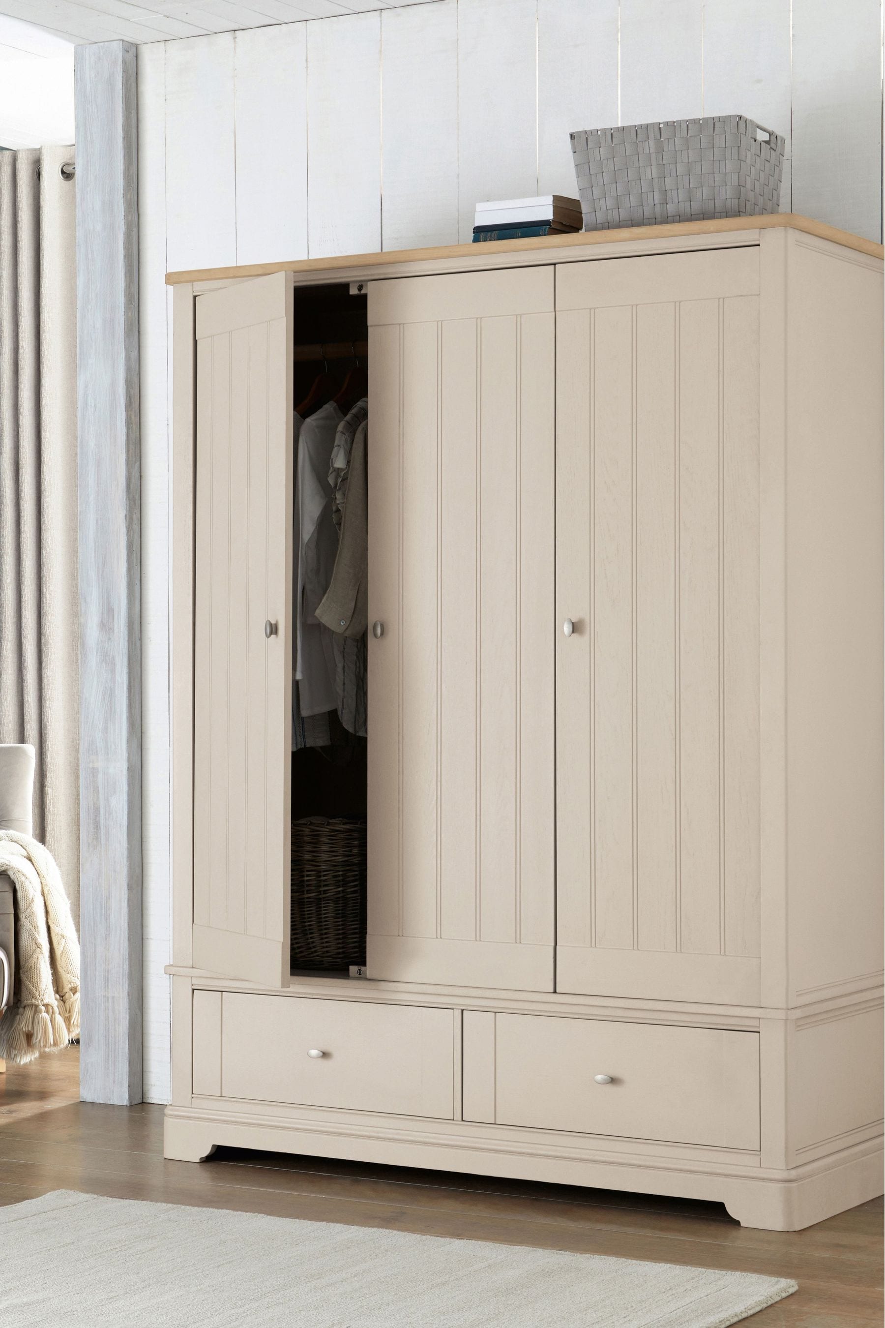 Painted oak deals wardrobe