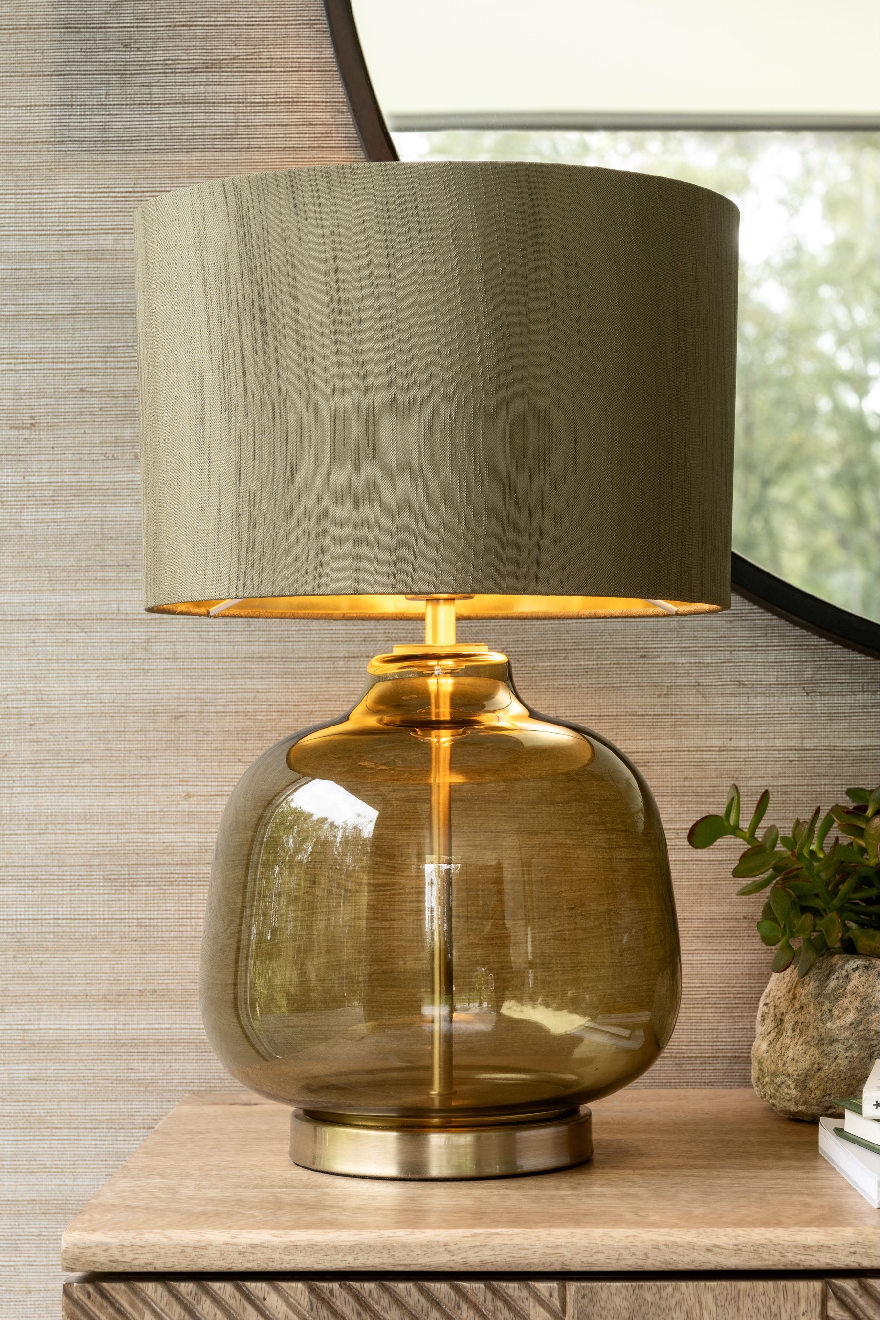 Green table lamps shop uk