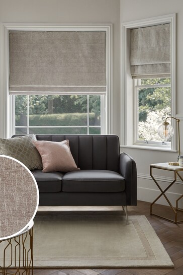 Silver Grey Ready Made Heavyweight Chenille Lined Blinds