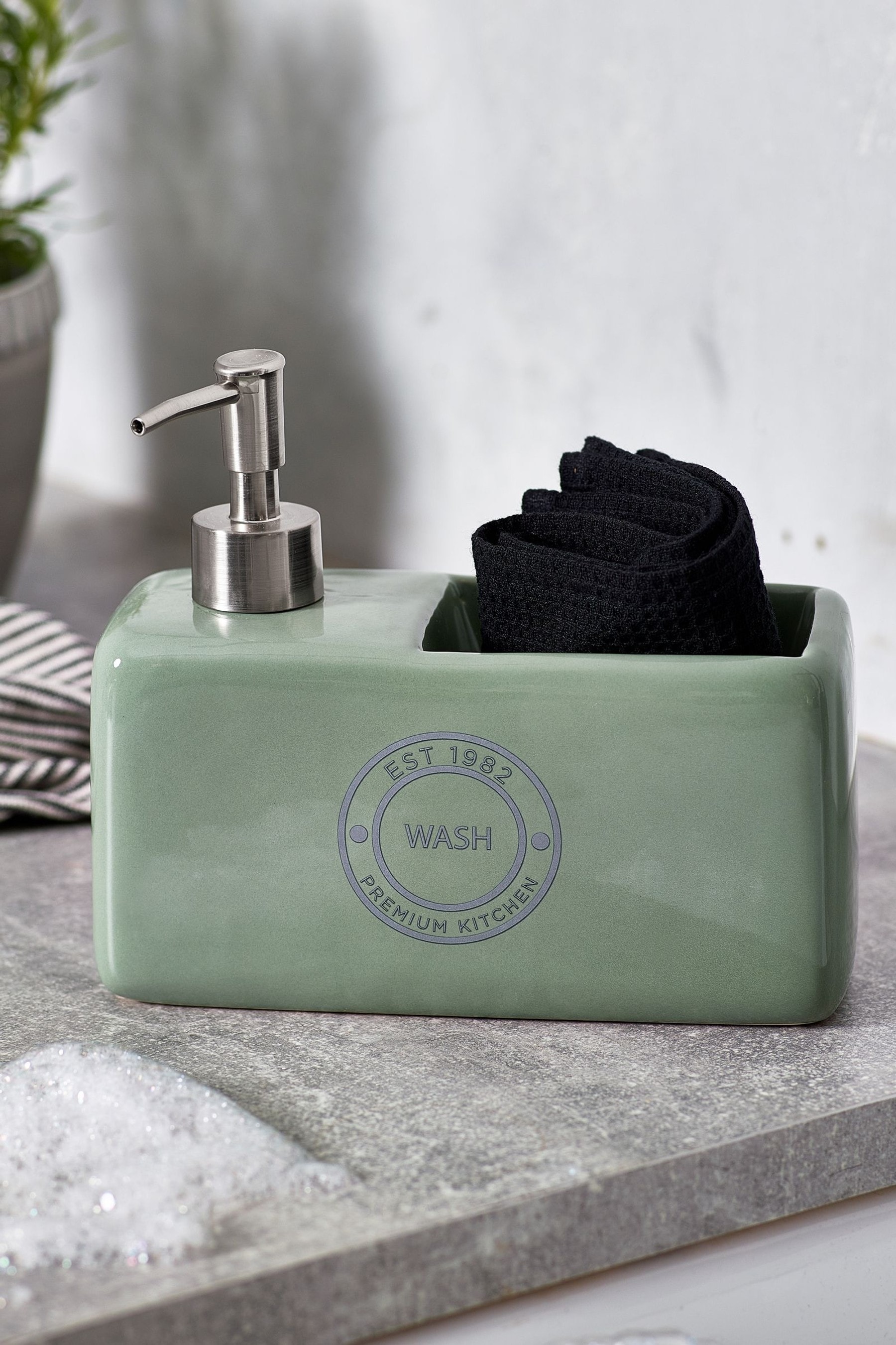 Green soap dispenser store