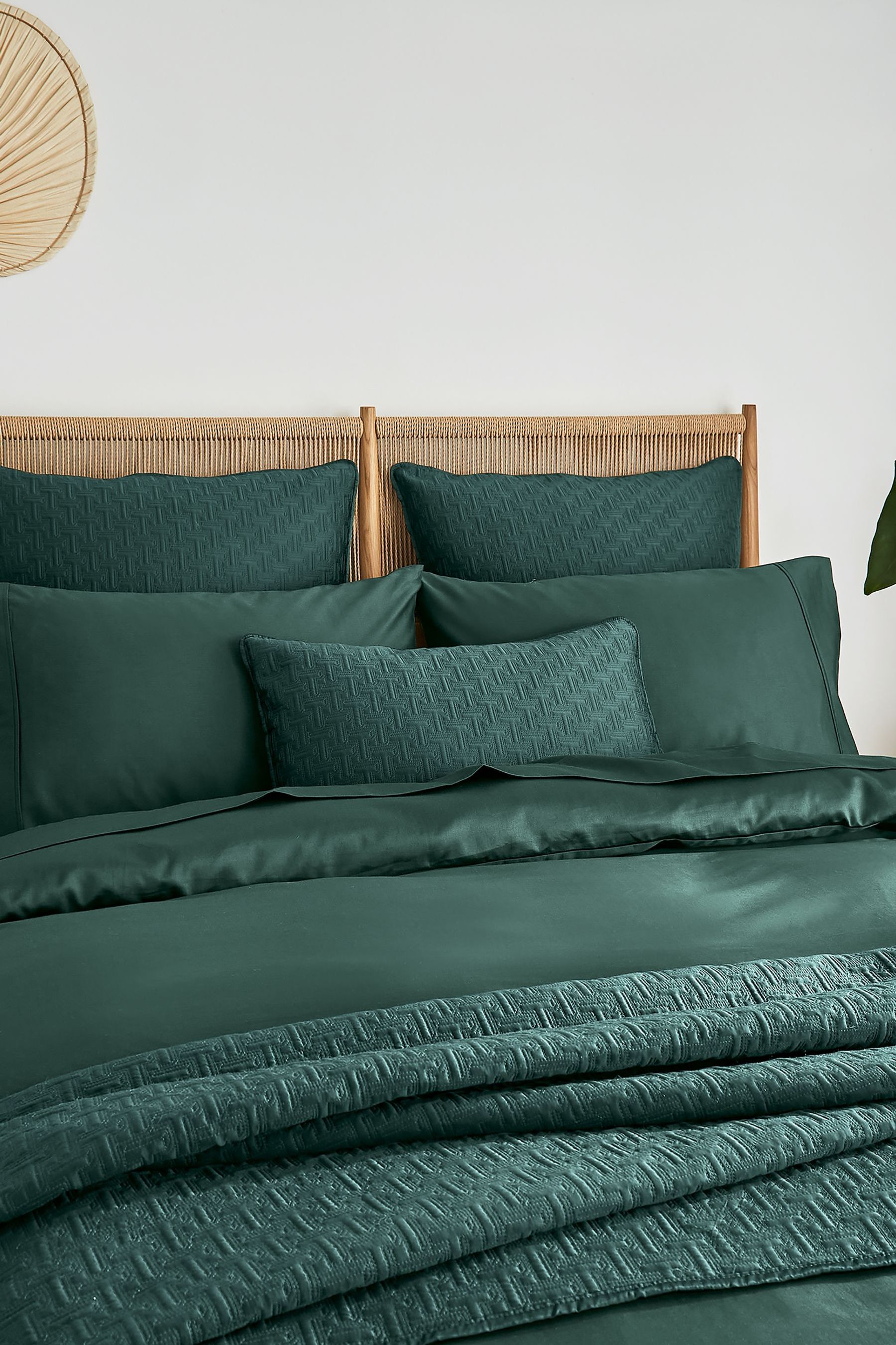 Buy Ted Baker Green T Quilted Polysatin Sham Pillowcase from the Next ...