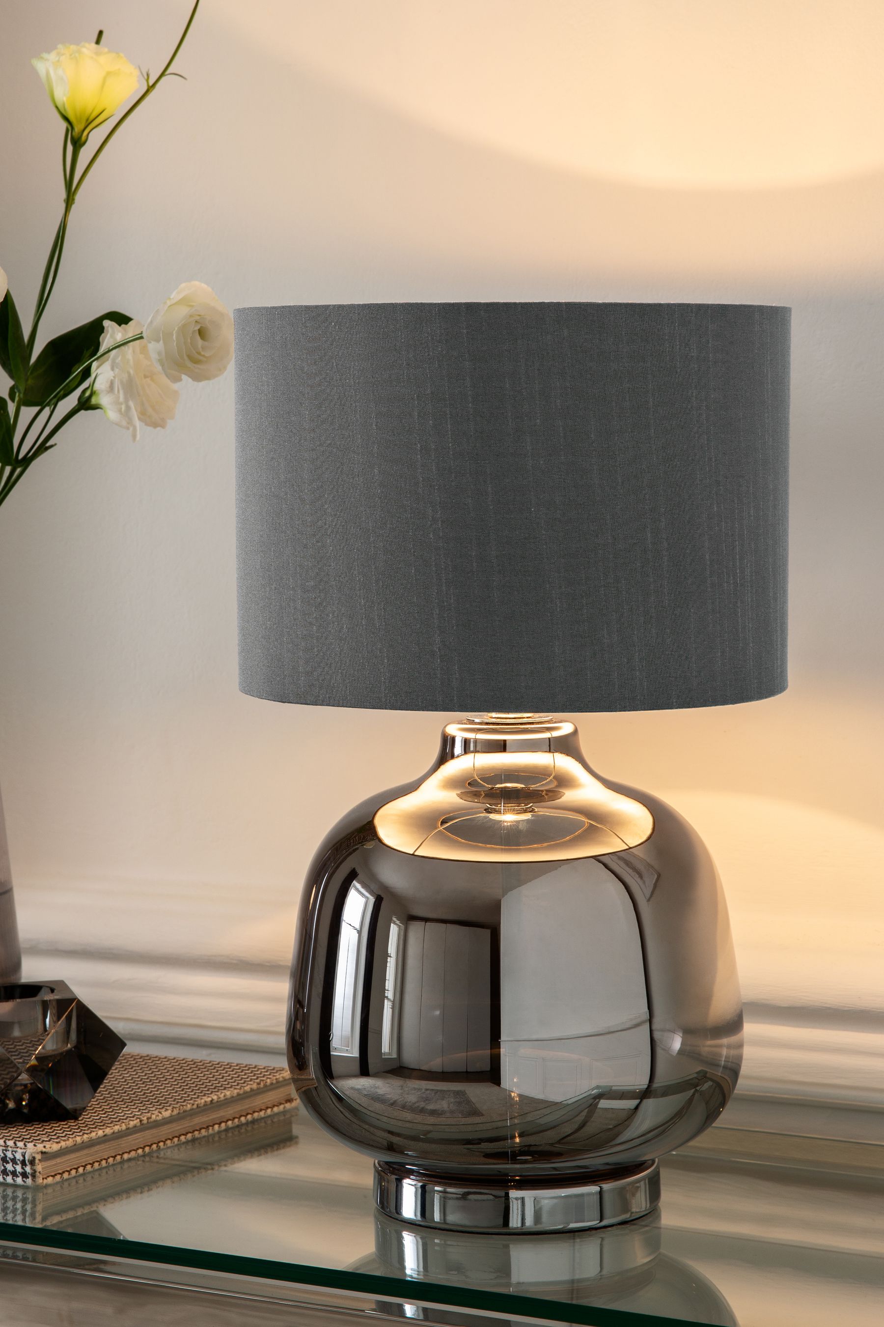 Next grey table lamp sale