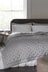 Silver Grey Sateen Quilted Bedspread