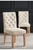 Set Of 2 Moda II Button Dining Chairs With Natural Legs