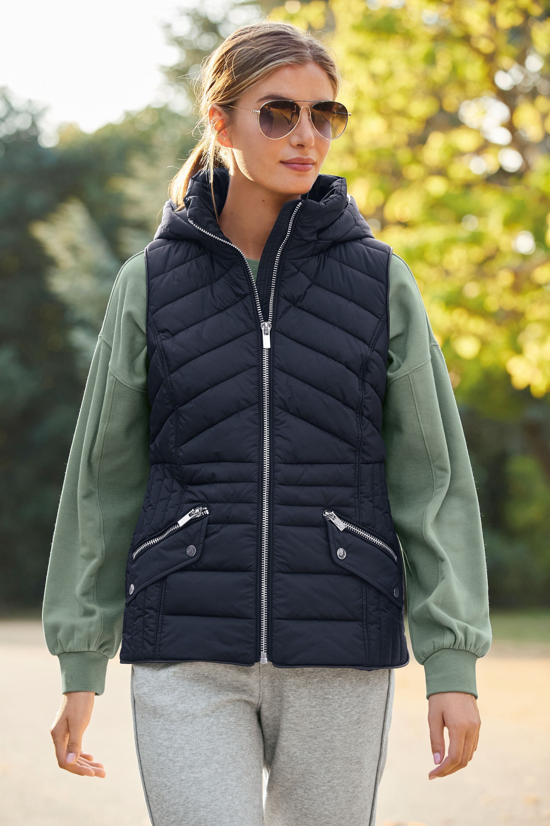 Buy Navy Padded Gilet from the Next UK online shop