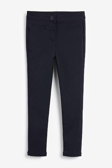 Navy School Skinny Stretch Trousers (3-18yrs)