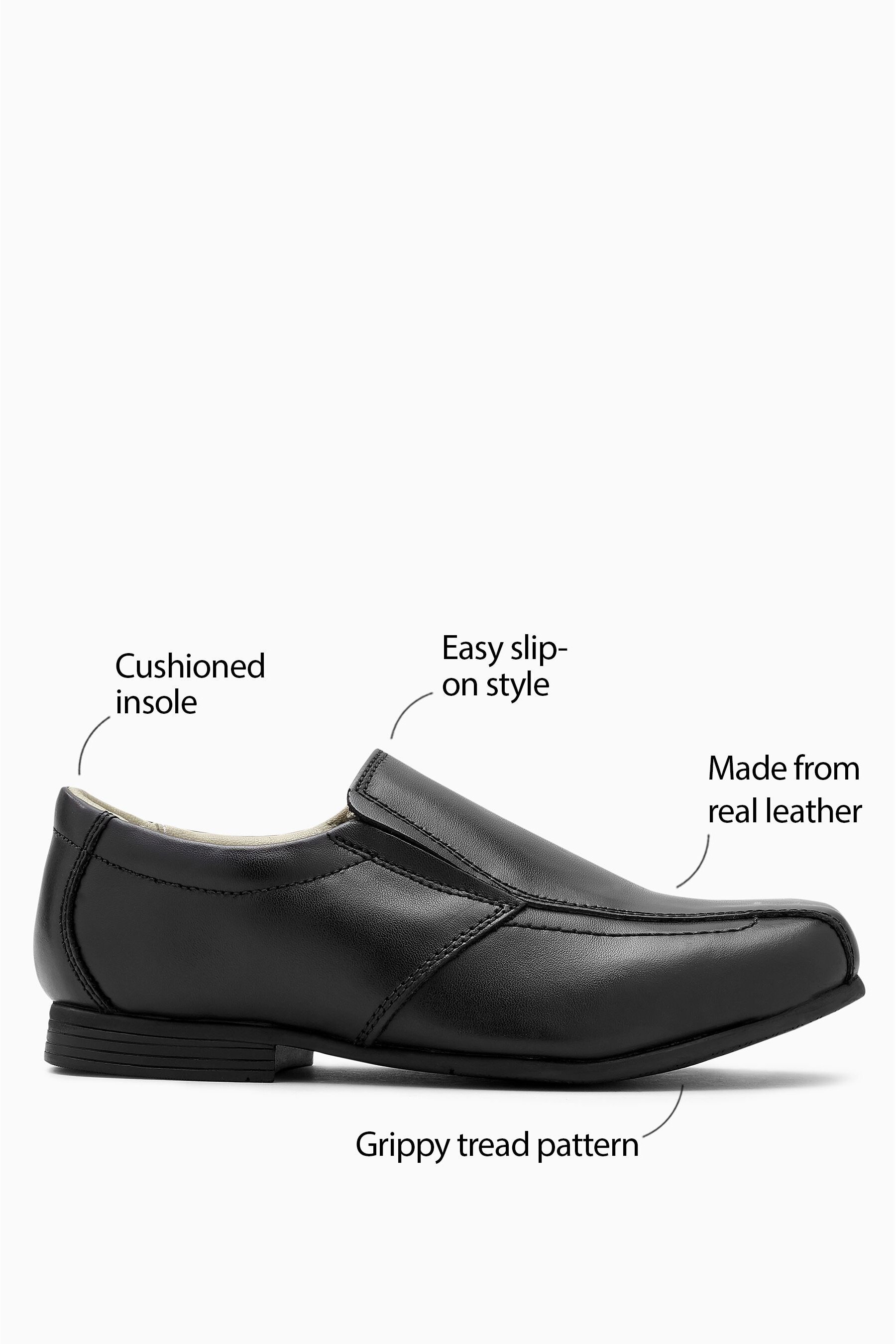 formal black loafers