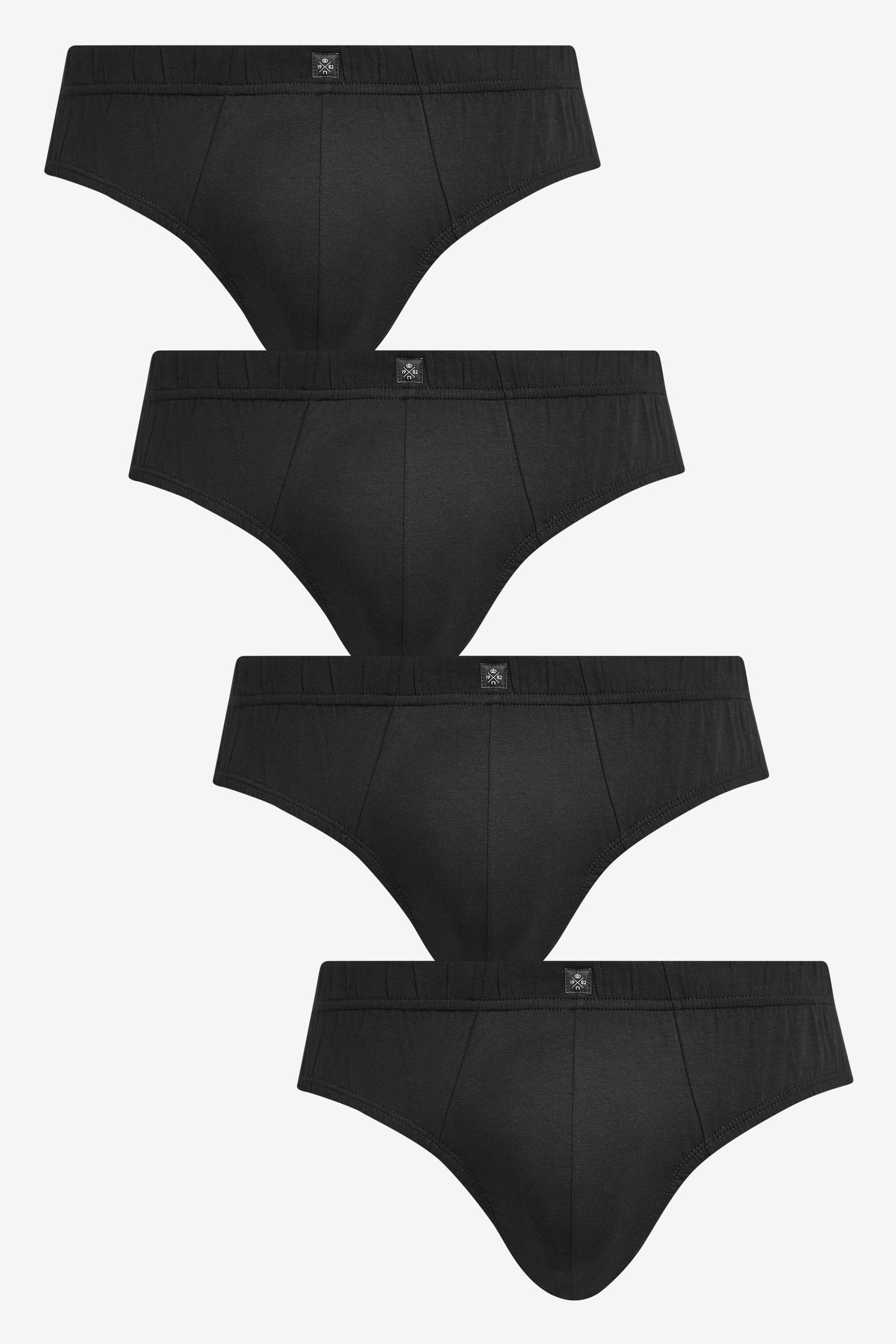 Buy Essential Black Briefs Four Pack from the Next UK online shop