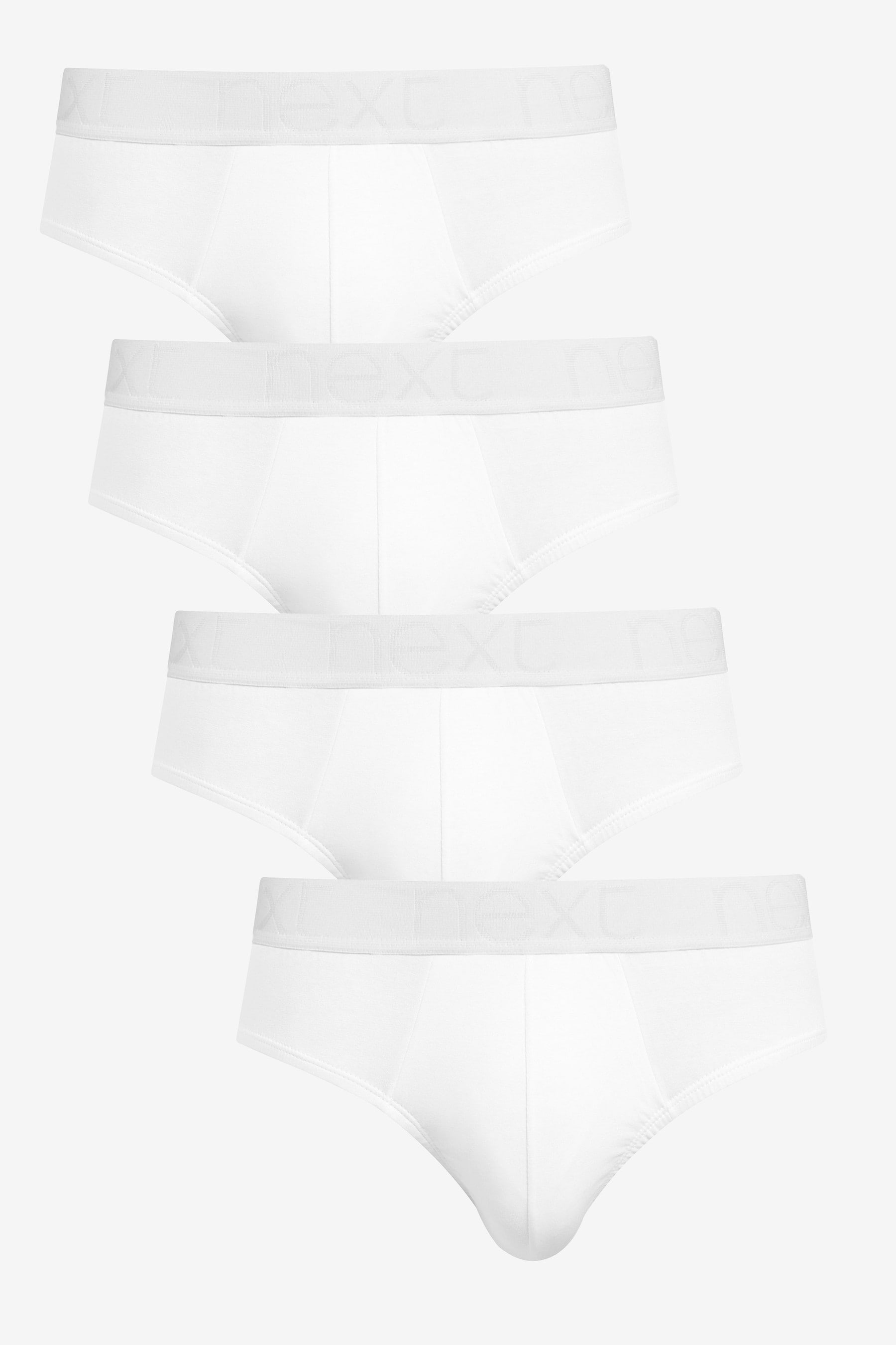 Buy White 4 pack Cotton Rich Briefs from the Next UK online shop