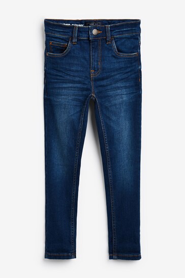Blue Super Skinny Fit Cotton Rich Stretch Jeans (3-17yrs)