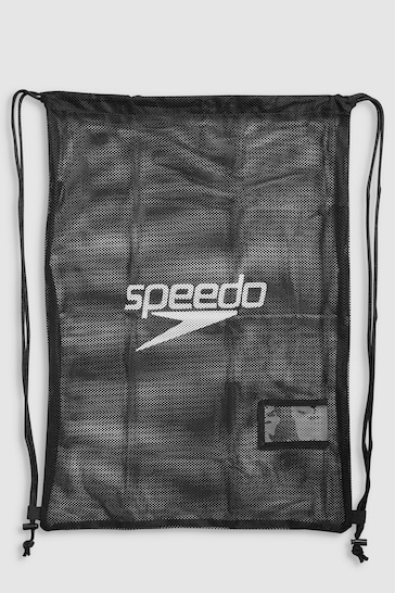 Speedo Adults Black Mesh Kit Bag