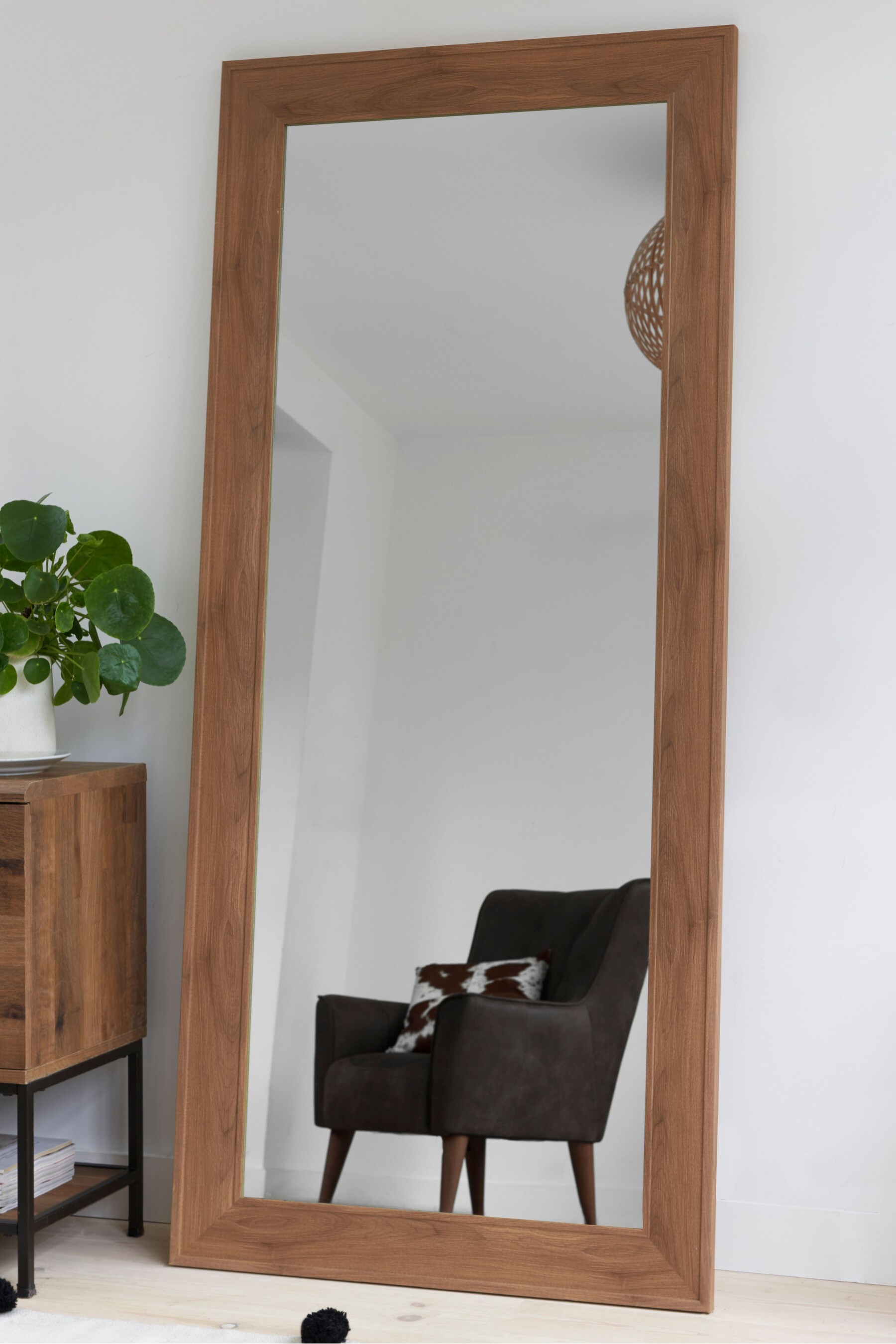 Buy Bronx Wood Effect Floor Mirror from the Next UK online shop