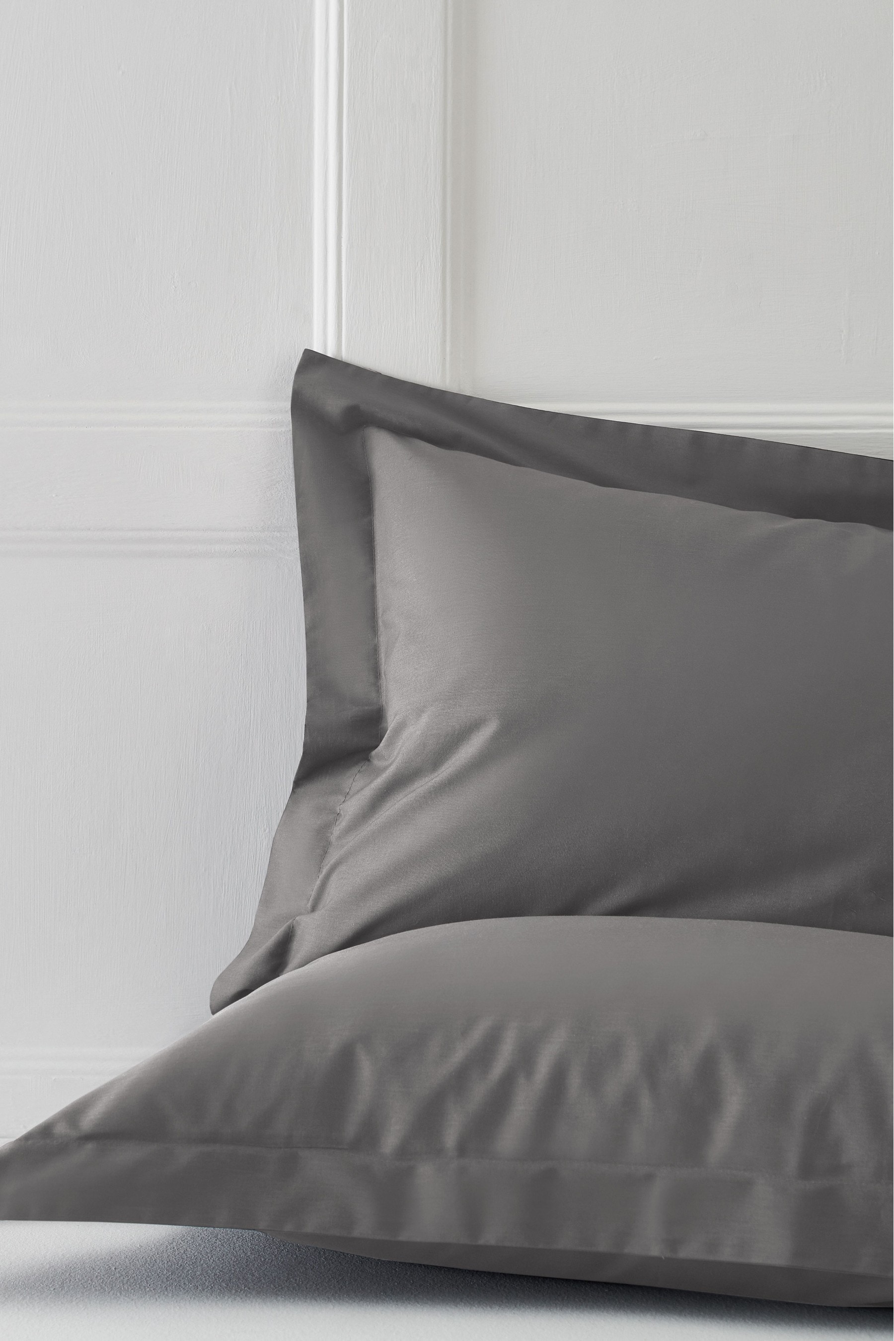 Grey sales cotton pillowcases