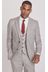 Taupe Natural Slim Fit Wool Blend Donegal Suit: Jacket