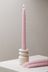 Set of 4 Pink Wax Taper Dinner Scented Candles